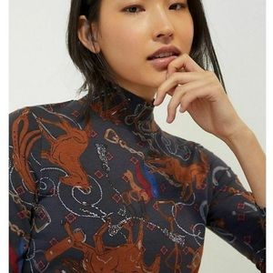 Anthropologie equestrian cowgirl turtleneck size small